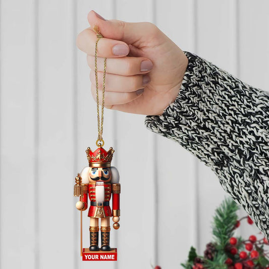 Joycorners Nutcracker Christmas Ornament, Personalized Ornament 2D Flat LM2211