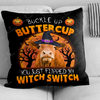 Joycorners Happy Halloween Gelbvieh Buckle Up Butter Cup Pillow Case
