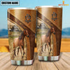 Joycorners Custom Name Horse Pattern Tumbler