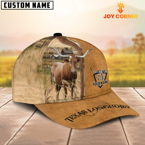 Joycorners Custom Name Texas Longhorn Classic Cap