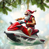 Joycorners Custom Name Santa Jeski Ornament, Santa Christmas Gift 2D Flat LM2111