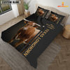 Joycorners Texas Longhorn Never Walk Alone Custom Name Bedding Set