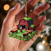 Joycorners Santa's Farm Christmas Ornament, Personalized Ornament 2D Flat LM2211