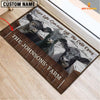 Joycorners Black Angus Custom Name - Live Like Someone Left The Gate Open Doormat