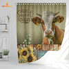 Joycorners Simmental Hello Sweet Cheeks 3D Shower Curtain