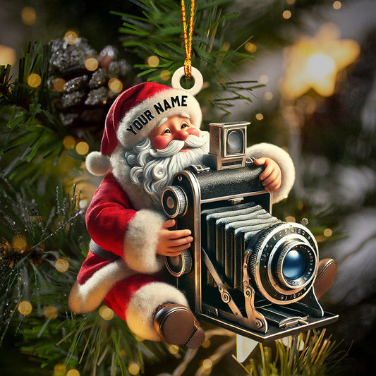 Joycorners Photographer Christmas Home Decor Christmas Ornament, Personalized Ornament 2D Flat LM2211
