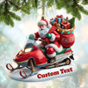 Joycorners Custom Name Santa Ornament, Christmas Gift Decoration 2D Flat LM2211