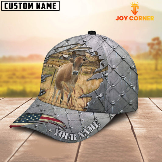 Joycorners Steel Pattern Jersey Customized Name Cap