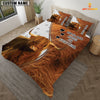 Joycorners Highland Cattle Kisses Fix Everything Custom Name Bedding Set