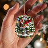 Joycorners Santa Discovery Home Decor Christmas Ornament, Personalized Ornament 2D Flat LM2211