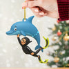 Joycorners Dolphin Trainer Home Decor, Christmas Ornament, Personalized Ornaments 2D Flat LM2111