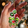 Joycorners ELF Family Christmas Ornament, Personalized Ornament 2D Flat LM2211