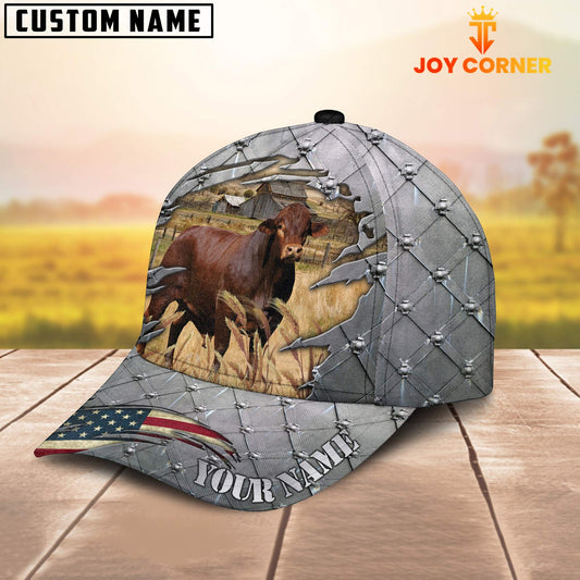 Joycorners Steel Pattern Beefmaster Customized Name Cap