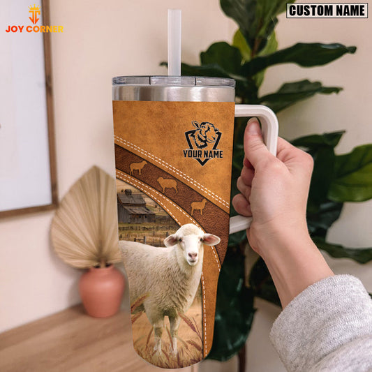 Joycorners Sheep Pattern Customized Name Handle Cup