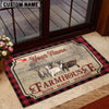 Joycorners Goat Faith Family Farming Custom Name Doormat