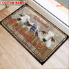 Joycorners Brahman Custom Name - Home To Where The Herd Is FarmHouse Doormat