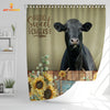 Joycorners Black Angus Hello Sweet Cheeks 3D Shower Curtain