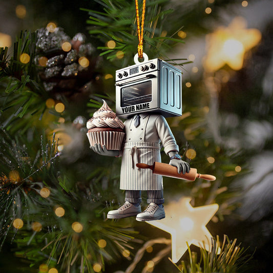 Joycorners Micro Bakery Decor Christmas Ornament, Personalized Ornament 2D Flat LM2211