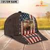 Joy Corners Texas Longhorn Flag Customized Name Denim Cap
