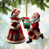 Joycorners Custom Name Couple Ornament, Couple Christmas Gift5 2D Flat LM2111