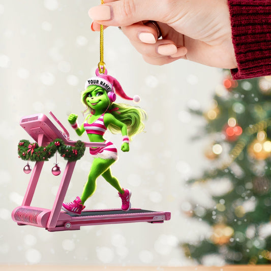 Joycorners ELF Treadmill Decor Christmas Ornament, Personalized Ornament 2D Flat LM2211