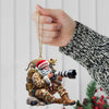 Joycorners Custom Name Photographer Santa Ornament, Photographer Christmas Gift Decoration25 2D Flat LM2111