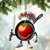 Joycorners Custom Name Chef Ornament, Chef Christmas Gift 2D Flat LM2211