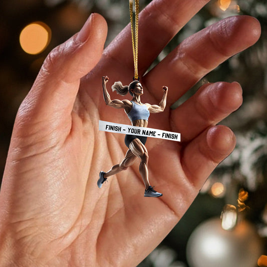 Joycorners Strong Woman Home Decor Christmas Ornament, Personalized Ornaments 2D Flat LM2211