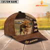 Joy Corners Highland On Farm Brown Leather Pattern Customized 3D Cap