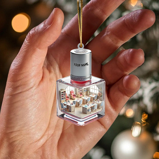 Joycorners Merry Christmas Nails Home Decor Christmas Ornament, Personalized Ornament 2D Flat LM2211