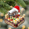Joycorners Making Cake Christmas Ornament, Personalized Ornament 2D Flat LM2211