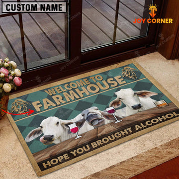 Joycorners Brahman Hope You Bought Alcohol Custom Name Doormat