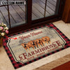 Joycorners Beefmaster Faith Family Farming Custom Name Doormat