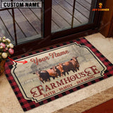 Joycorners Santa Gertrudis Faith Family Farming Custom Name Doormat