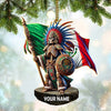 Joycorners Custom Name Mexico Ornament, Christmas Gift for Mexico Lover 2D Flat LM2111
