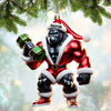Joycorners Black Kong Dumbbell Lift Christmas Ornament, Personalized Ornament 2D Flat LM2211