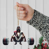 Joycorners Custom Name Jesus Gym Ornament, Gymnastics Christmas Decoration 2D Flat LM2111