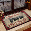 Joycorners Dexter Faith Family Farming Custom Name Doormat