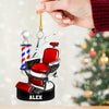 Joycorners Custom Barber Chair Ornament, Personalized Ornament 2D Flat LM2211