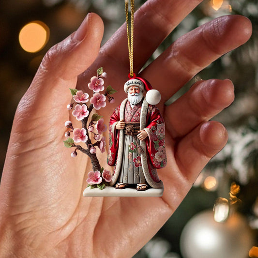 Joycorners Japanese Santa Home Decor Christmas Ornament, Personalized Ornament 2D Flat LM2211