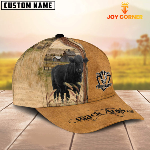 Joycorners Custom Name Black Angus Classic Cap