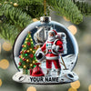 Joycorners Custom Name Santa Astronaut Ornament, Astronaut  Christmas Decoration 2D Flat LM2111