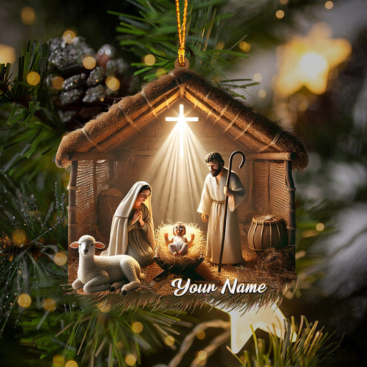 Joycorners Home Sweet Home Home Decor Christmas Ornament, Personalized Ornament 2D Flat LM2211