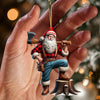 Joycorners Carpenter Santa Christmas Ornament, Personalized Ornaments 2D Flat LM2211