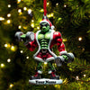 Joycorners Gym Work Out ELF Christmas Ornament, Personalized Ornament, Gymnastics Christmas Gift 2D Flat LM2211
