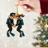 Joycorners Couple Diving Home Decor, Christmas Ornament, Personalized Ornament 2D Flat LM2111