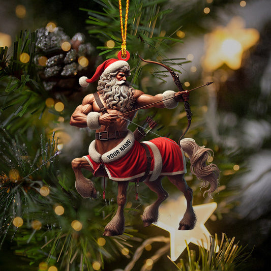 Joycorners Santa Centaur Home Decor Christmas Ornament, Personalized Ornament 2D Flat LM2211
