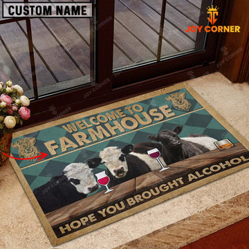 Joycorners Belted Galloway Hope You Bought Alcohol Custom Name Doormat