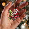 Joycorners Santa Tattoo Artist Christmas Ornament, Personalized Ornament 2D Flat LM2211