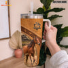 Joycorners Horse Pattern Customized Name Handle Cup